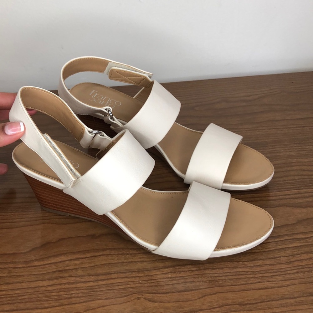 Franco Sarto Velcro Strap Wedge Sandal